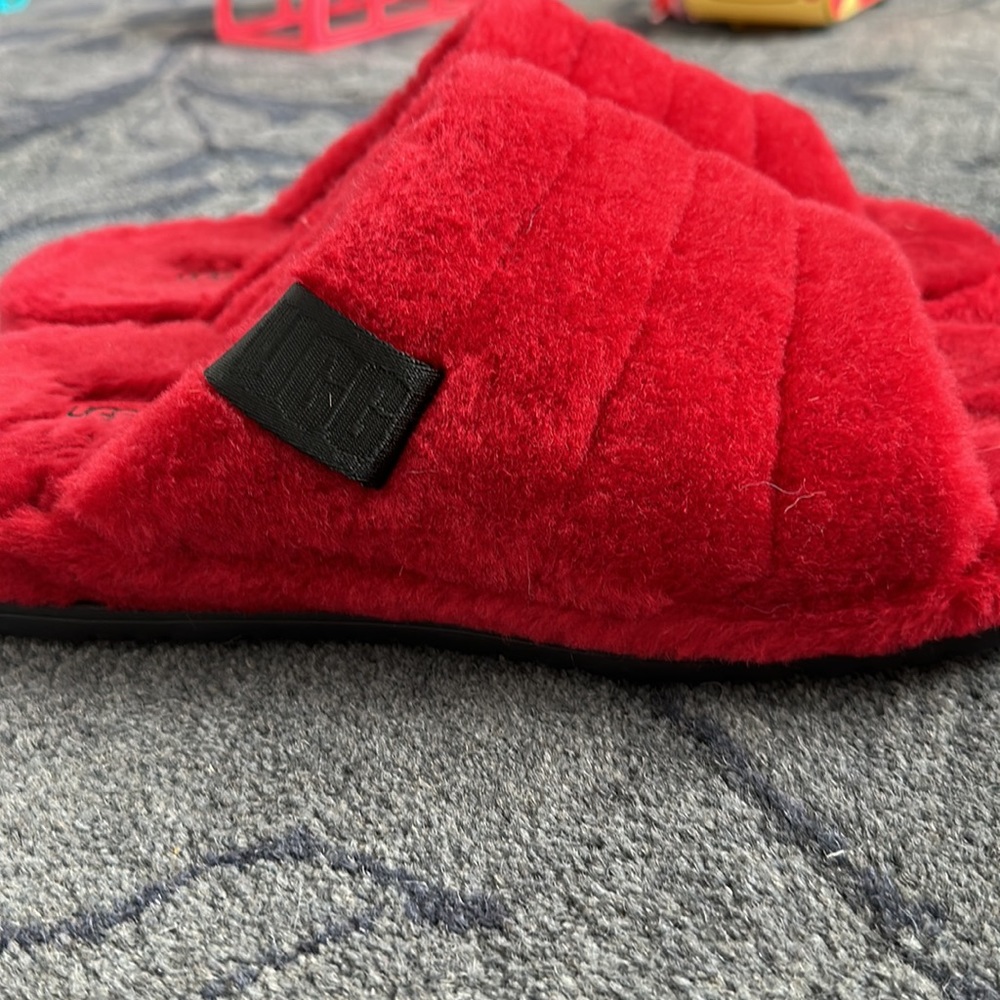 Menus Ugg Slides Red Size 13 Worn Once - image 2